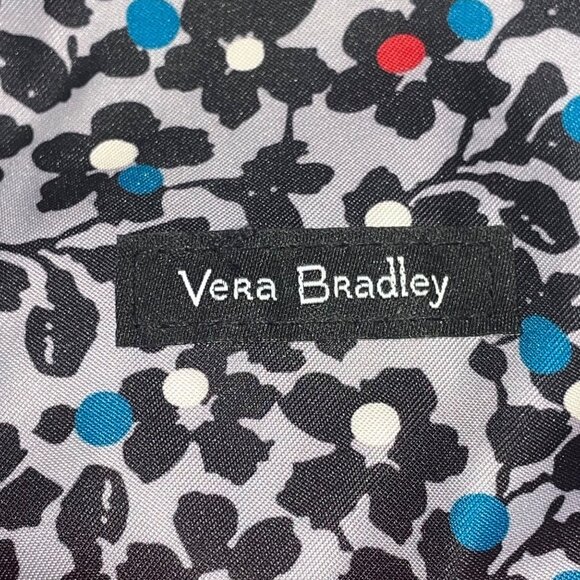 Vera Bradley Women’s Red Quilted With Front Zip Pocket Weekender Travel Bag - Picture 5 of 14